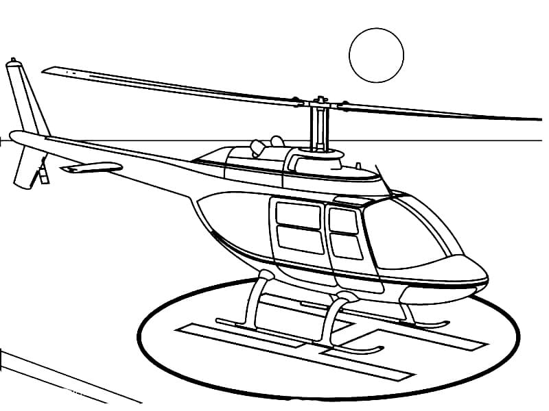 Free printable Helicopter coloring page #174161 from Transportation collection