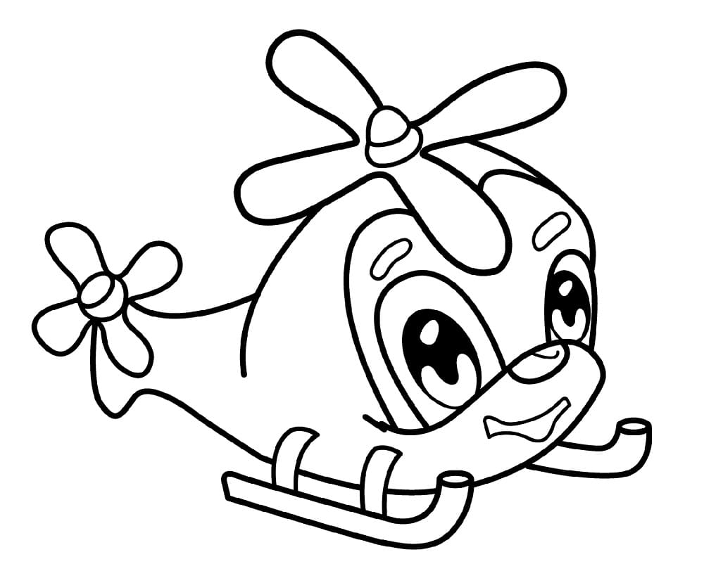 Free printable Helicopter coloring page #174175 from Transportation collection