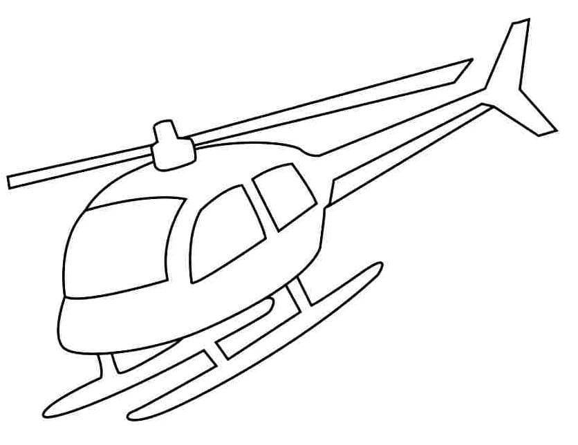 Free printable Helicopter coloring page #174178 from Transportation collection