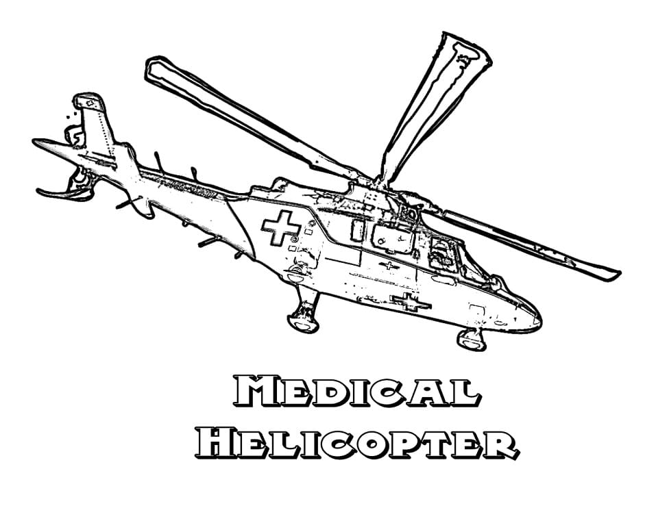 Free printable Helicopter coloring page #217879 from Transportation collection