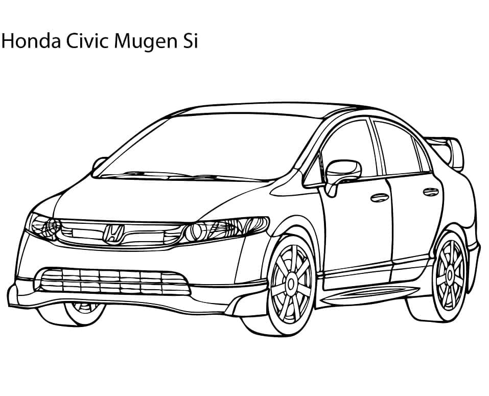 Free printable Honda coloring page #204961 from Transportation collection Free printable Honda coloring page #204961 from Transportation collection