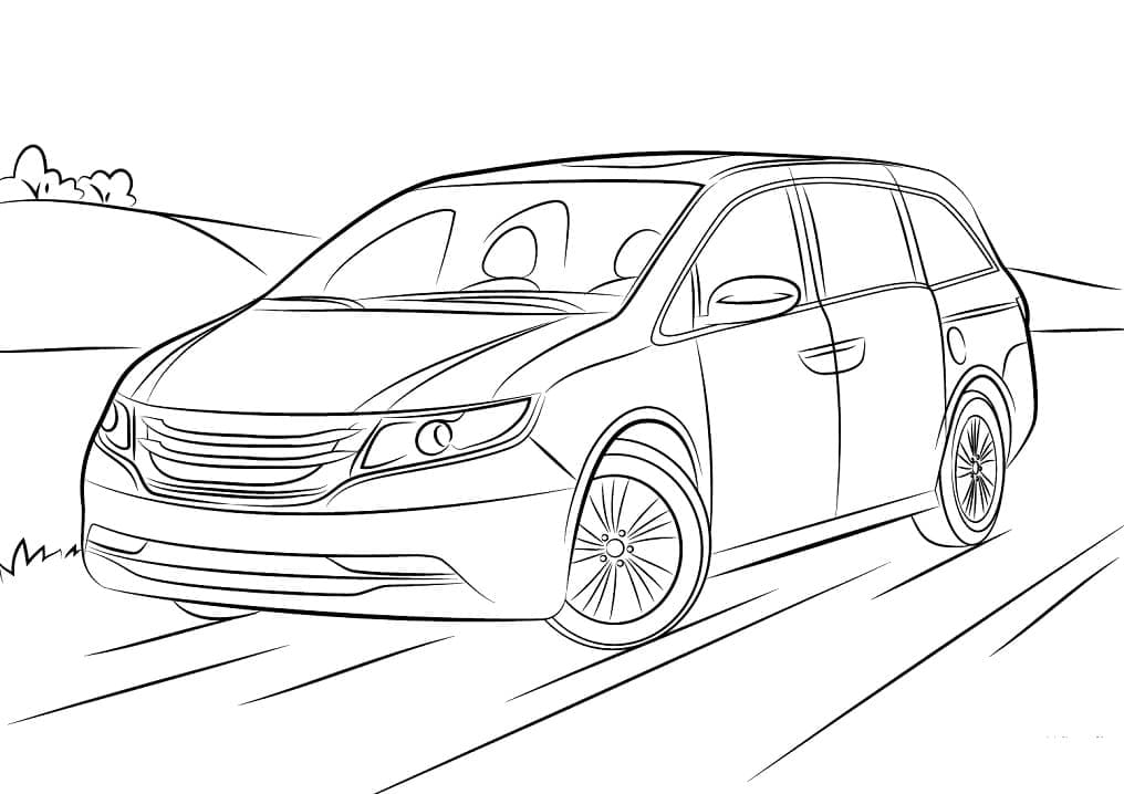 Free printable Honda coloring page #204967 from Transportation collection