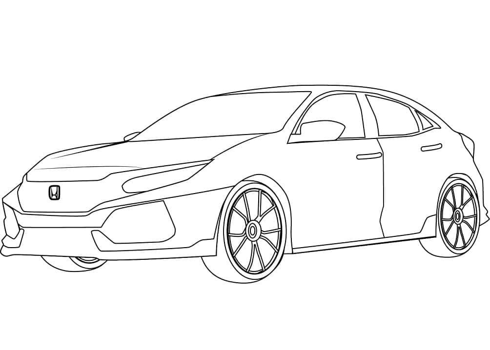 Free printable Honda coloring page #204974 from Transportation collection