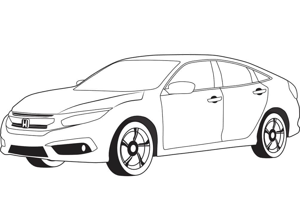Free printable Honda coloring page #204975 from Transportation collection
