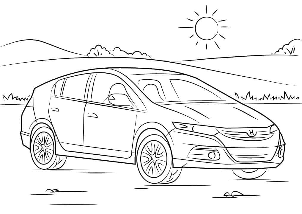 Free printable Honda coloring page #204987 from Transportation collection
