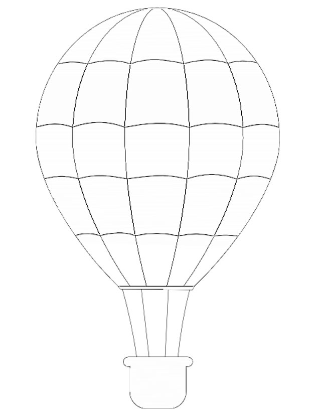 Coloring page: Hot air balloon (Transportation) #134586 - Free Printable Coloring Pages