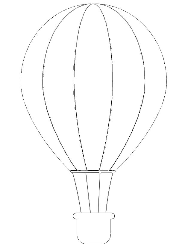Coloring page: Hot air balloon (Transportation) #134587 - Free Printable Coloring Pages