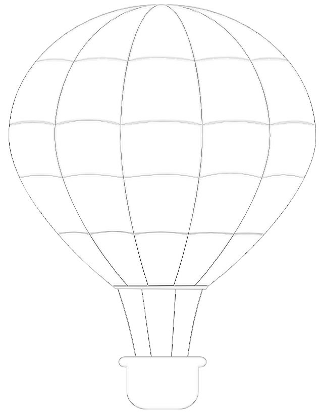 Coloring page: Hot air balloon (Transportation) #134593 - Free Printable Coloring Pages