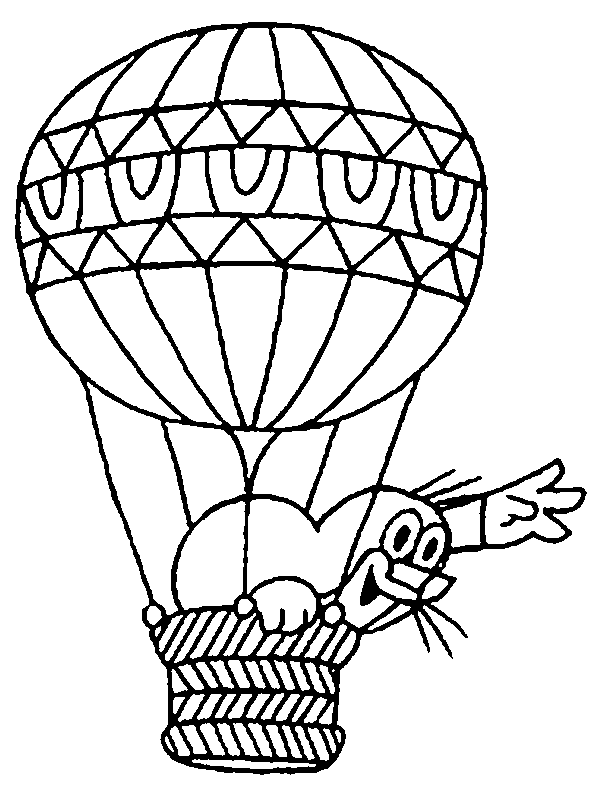 Coloring page: Hot air balloon (Transportation) #134594 - Free Printable Coloring Pages