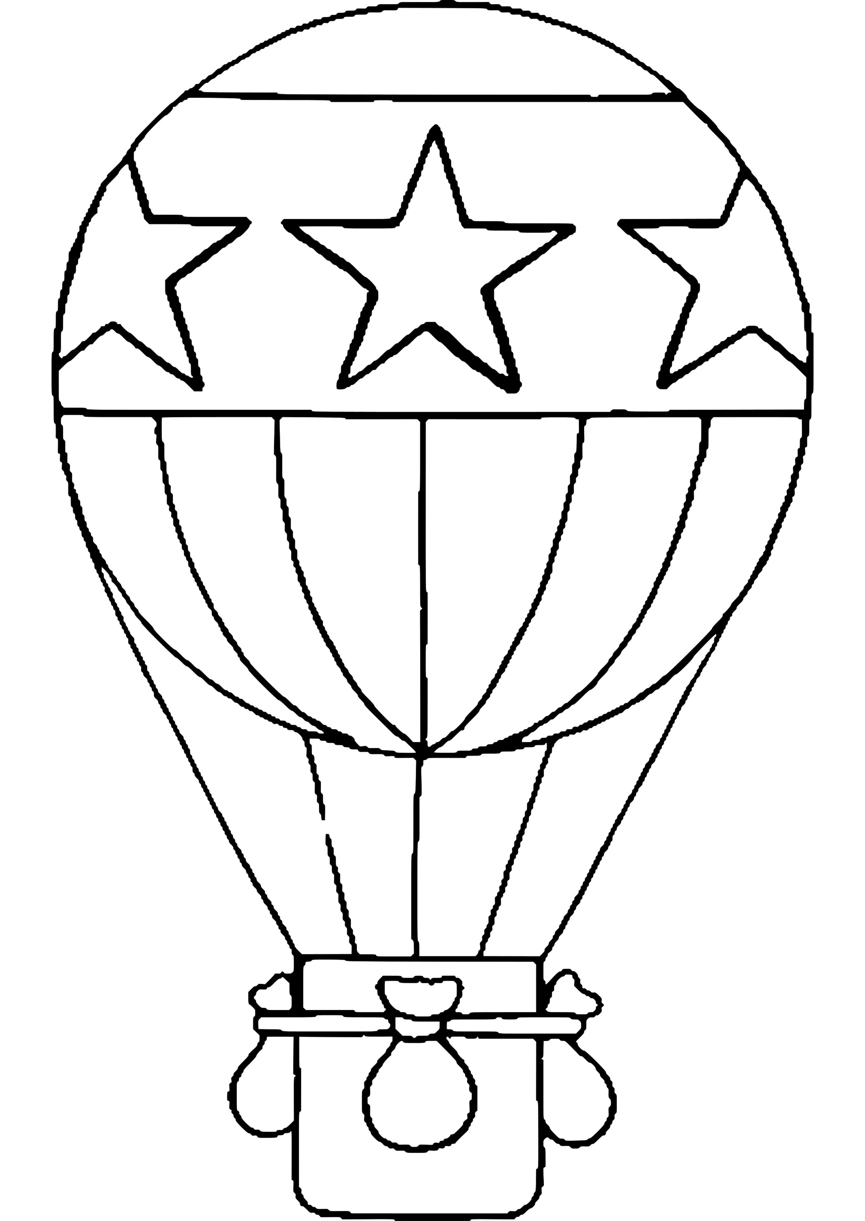 Free Coloring Pages Of Hot Air Balloons