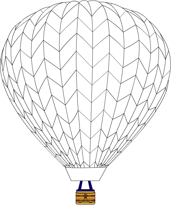 Coloring page: Hot air balloon (Transportation) #134602 - Free Printable Coloring Pages