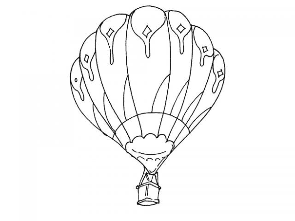 Coloring page: Hot air balloon (Transportation) #134608 - Free Printable Coloring Pages