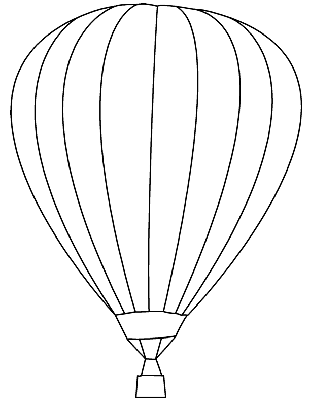 Coloring page: Hot air balloon (Transportation) #134617 - Free Printable Coloring Pages