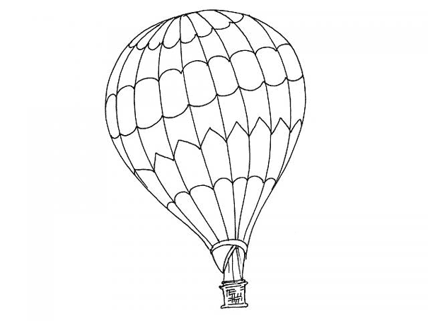 Coloring page: Hot air balloon (Transportation) #134625 - Free Printable Coloring Pages