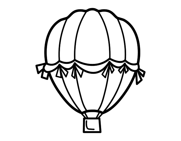 Coloring page: Hot air balloon (Transportation) #134630 - Free Printable Coloring Pages