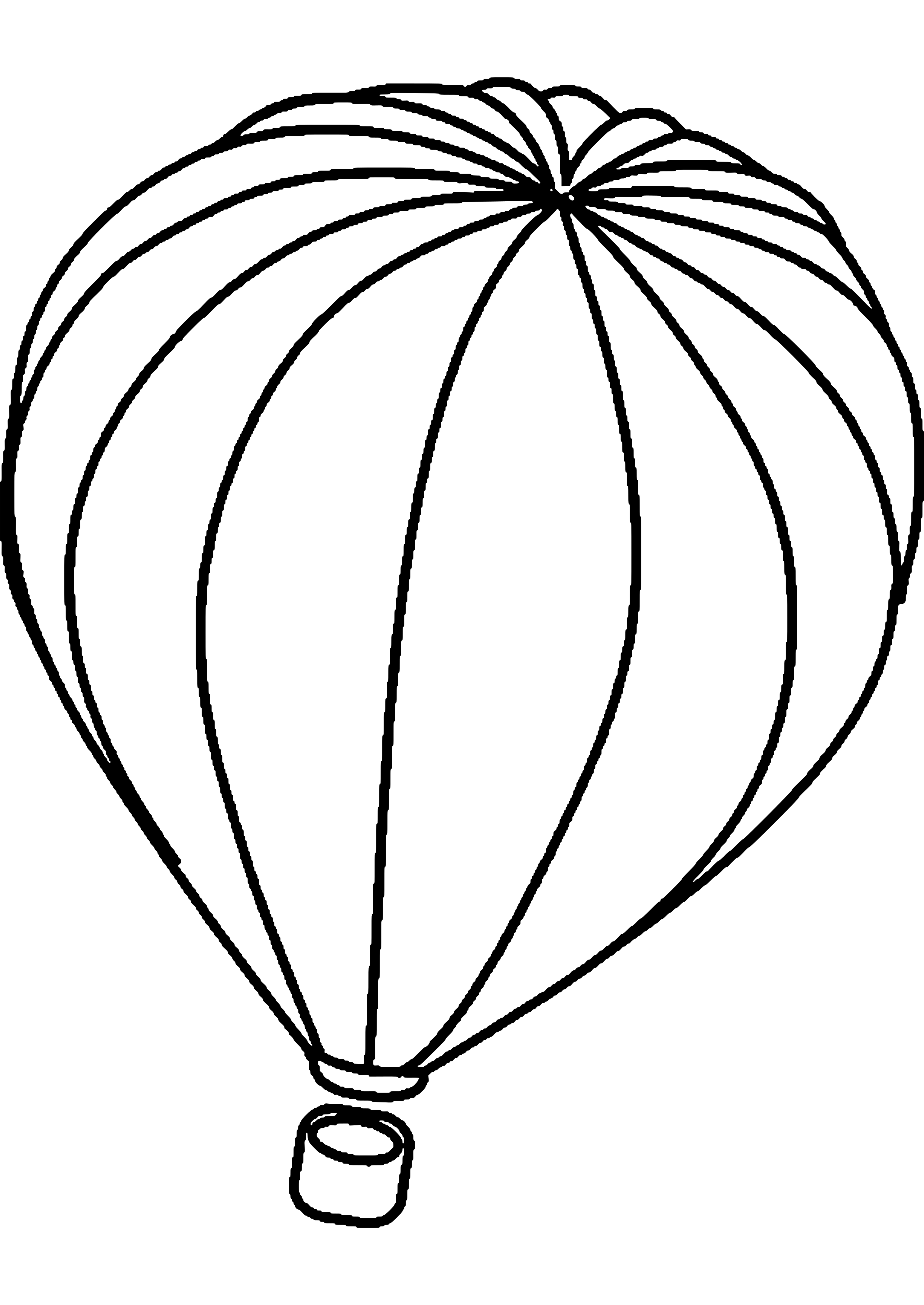 Printable Hot Air Balloon