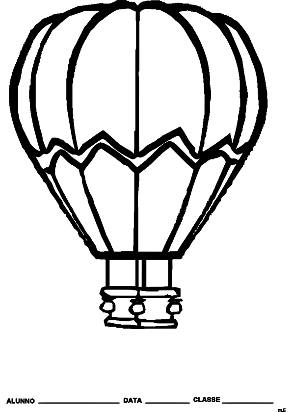 Coloring page: Hot air balloon (Transportation) #134637 - Free Printable Coloring Pages