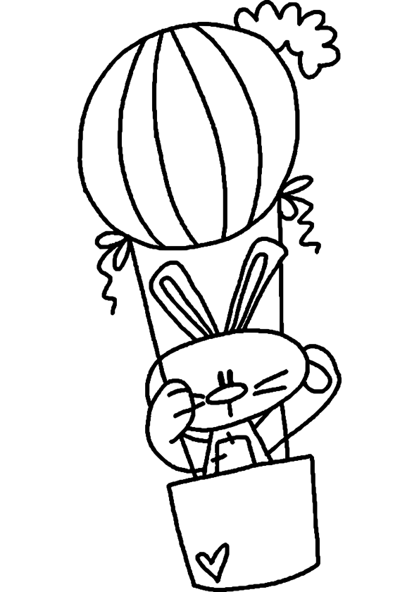 Coloring page: Hot air balloon (Transportation) #134642 - Free Printable Coloring Pages