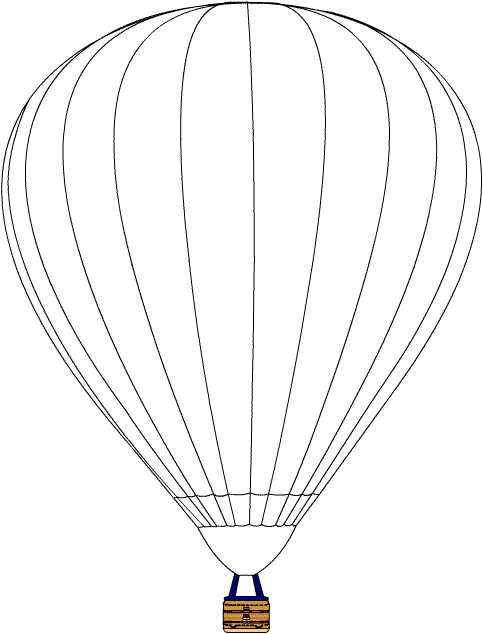 Coloring page: Hot air balloon (Transportation) #134643 - Free Printable Coloring Pages