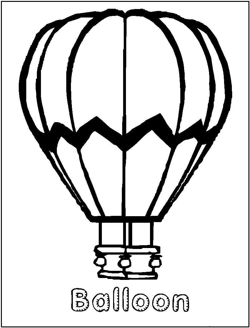 Coloring page: Hot air balloon (Transportation) #134644 - Free Printable Coloring Pages