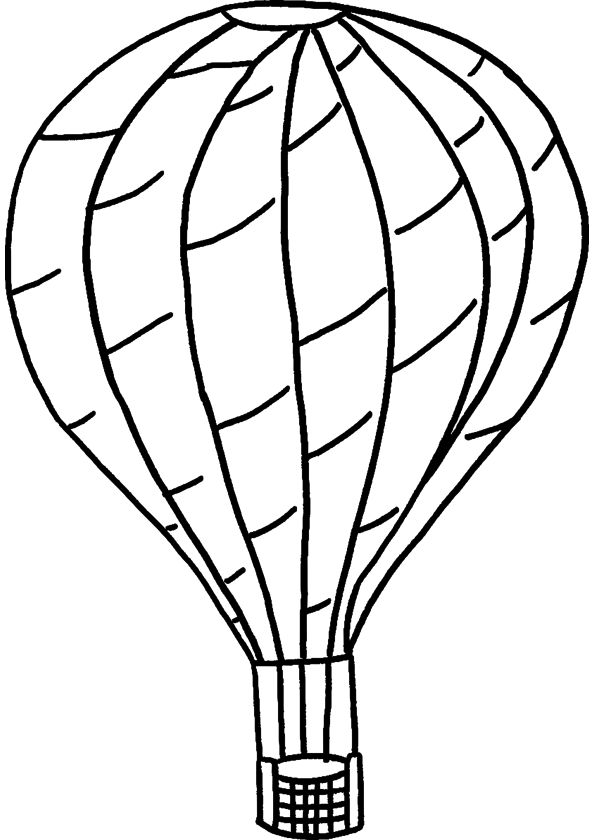 Coloring page: Hot air balloon (Transportation) #134648 - Free Printable Coloring Pages