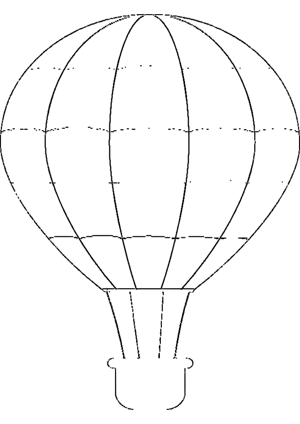Coloring page: Hot air balloon (Transportation) #134649 - Free Printable Coloring Pages