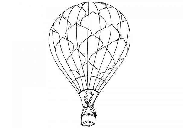 Coloring page: Hot air balloon (Transportation) #134654 - Free Printable Coloring Pages