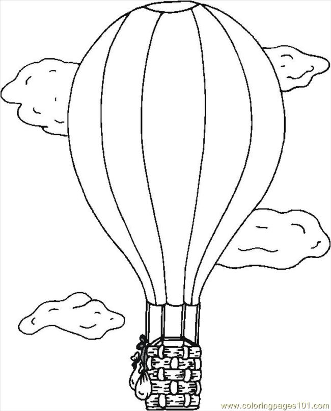 Coloring page: Hot air balloon (Transportation) #134659 - Free Printable Coloring Pages