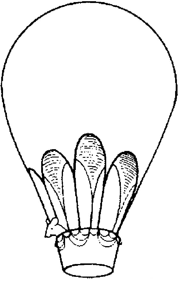 Coloring page: Hot air balloon (Transportation) #134673 - Free Printable Coloring Pages