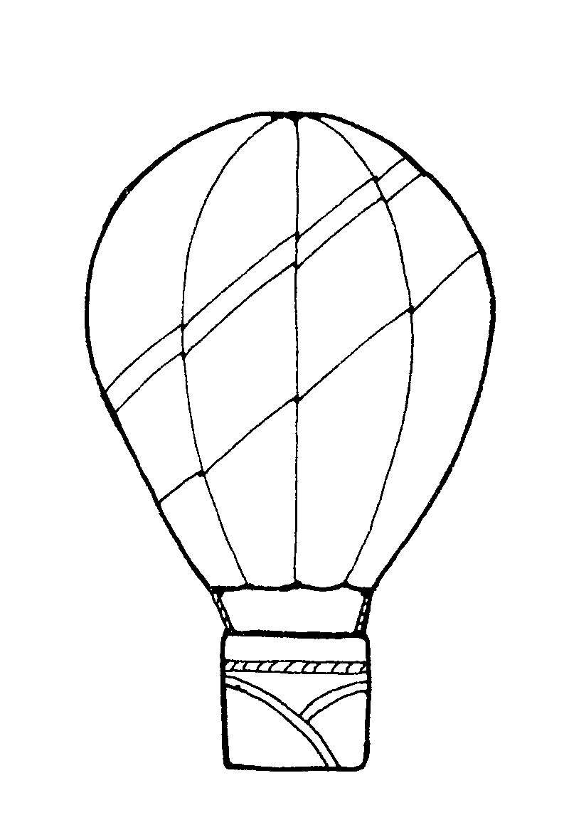 Coloring page: Hot air balloon (Transportation) #134678 - Free Printable Coloring Pages
