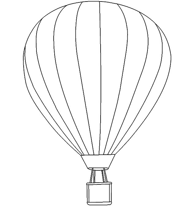 Coloring page: Hot air balloon (Transportation) #134684 - Free Printable Coloring Pages