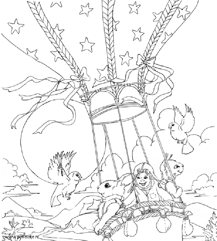Coloring page: Hot air balloon (Transportation) #134685 - Free Printable Coloring Pages