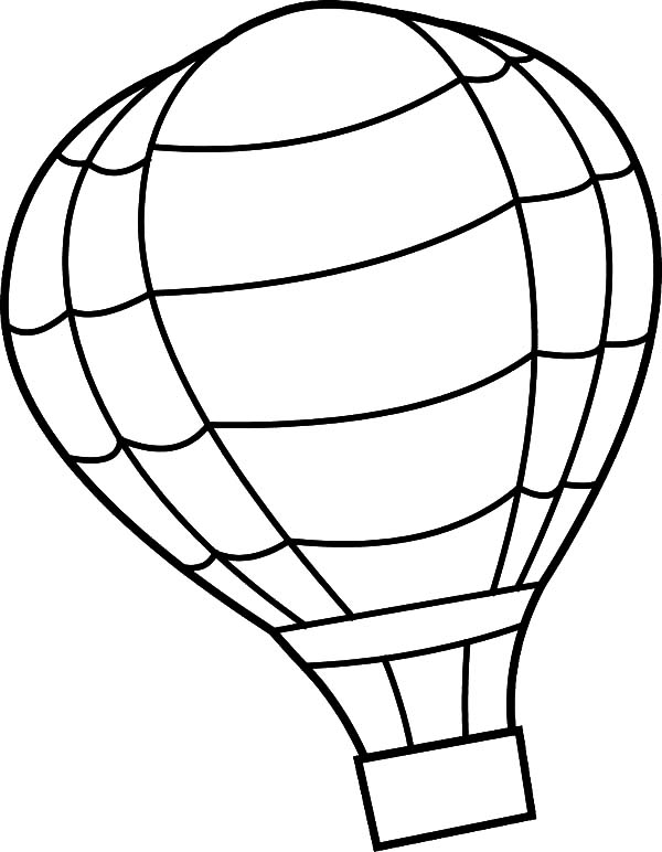 Drawing Hot air balloon #134688 (Transportation) – Printable coloring pages