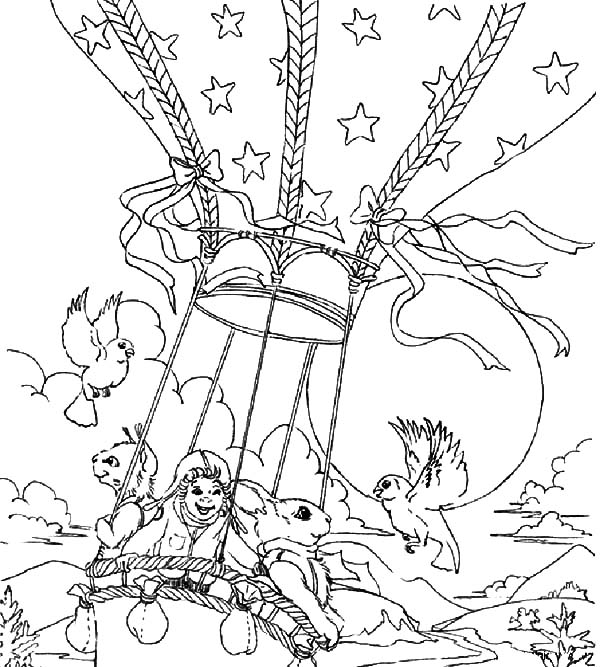 Coloring page: Hot air balloon (Transportation) #134712 - Free Printable Coloring Pages