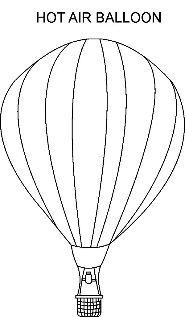 Coloring page: Hot air balloon (Transportation) #134723 - Free Printable Coloring Pages