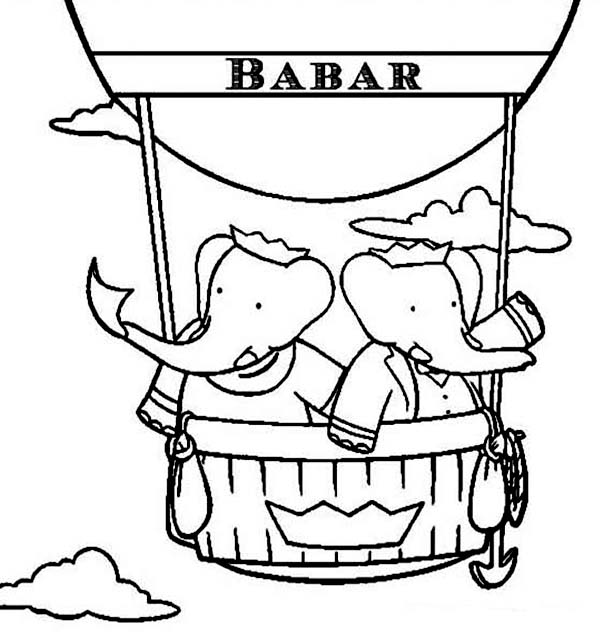 Coloring page: Hot air balloon (Transportation) #134738 - Free Printable Coloring Pages