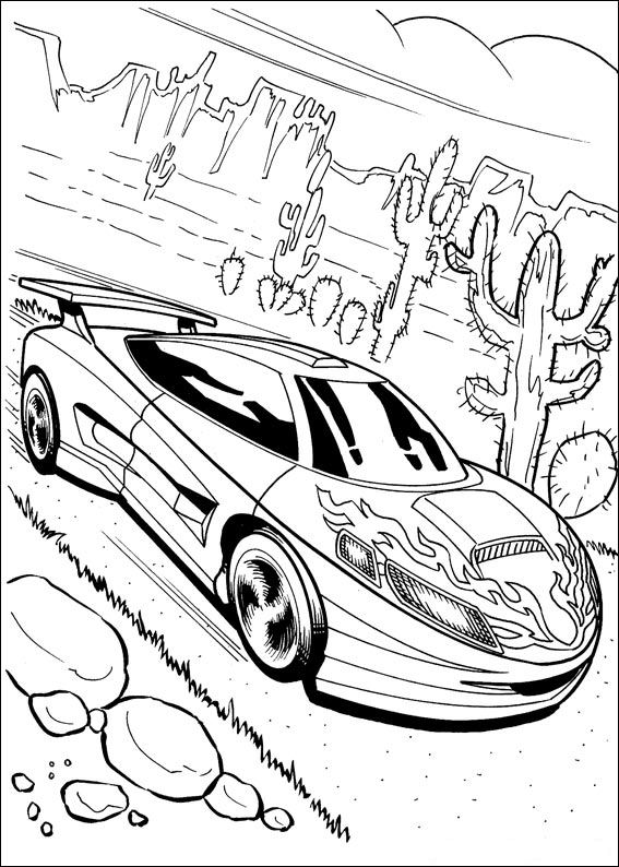 Coloring page: Hot wheels (Transportation) #145840 - Free Printable Coloring Pages