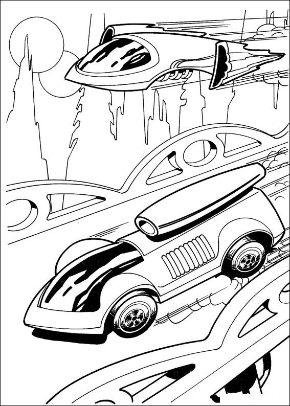 Coloring page: Hot wheels (Transportation) #145841 - Free Printable Coloring Pages