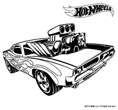 Coloring page: Hot wheels (Transportation) #145853 - Free Printable Coloring Pages