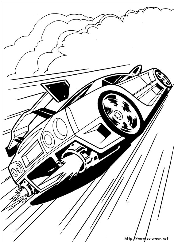 Coloring page: Hot wheels (Transportation) #145860 - Free Printable Coloring Pages