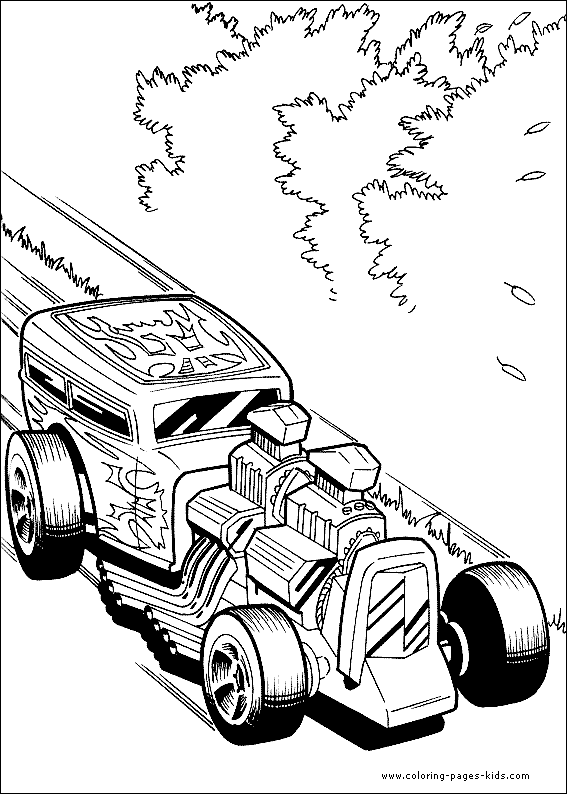 Coloring page: Hot wheels (Transportation) #145878 - Free Printable Coloring Pages