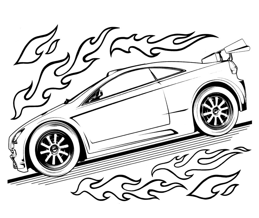 Coloring page: Hot wheels (Transportation) #145883 - Free Printable Coloring Pages