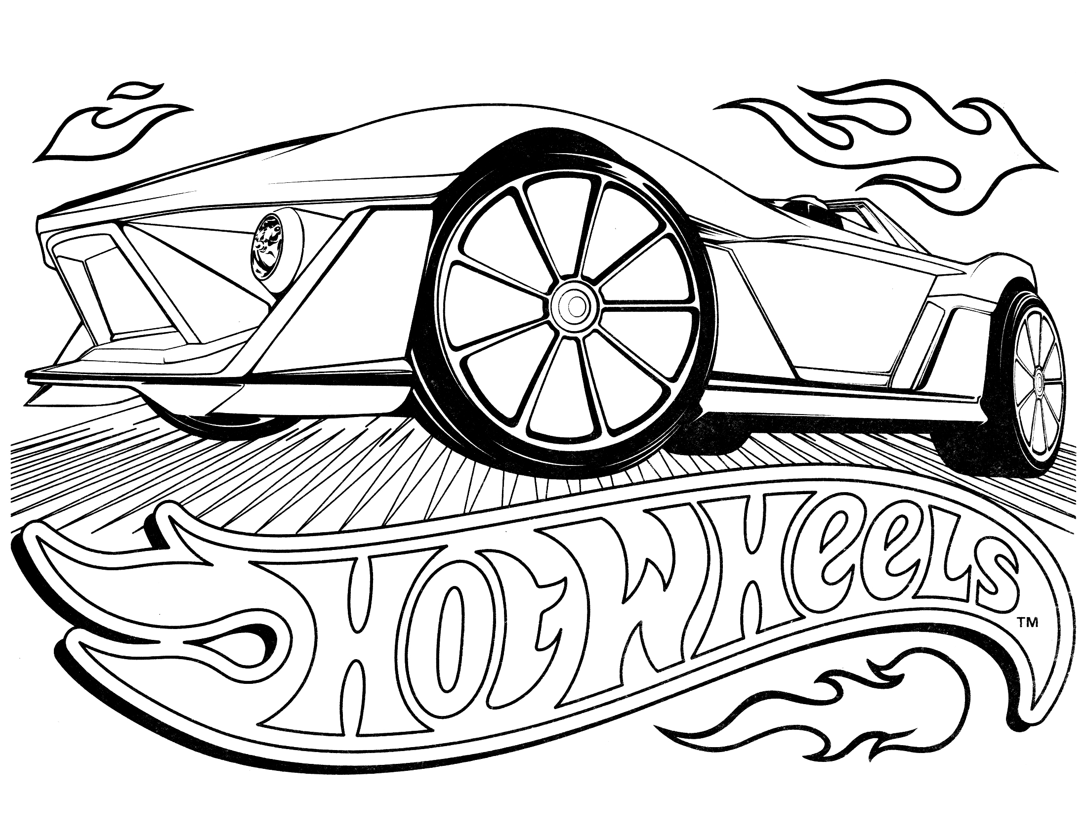 Hot wheels #145891 (Transportation) Free Printable Coloring Pages