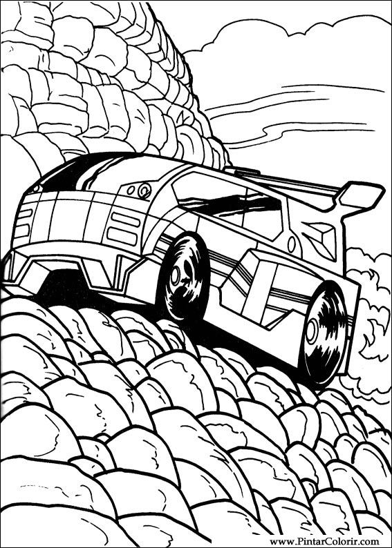 Coloring page: Hot wheels (Transportation) #145892 - Free Printable Coloring Pages