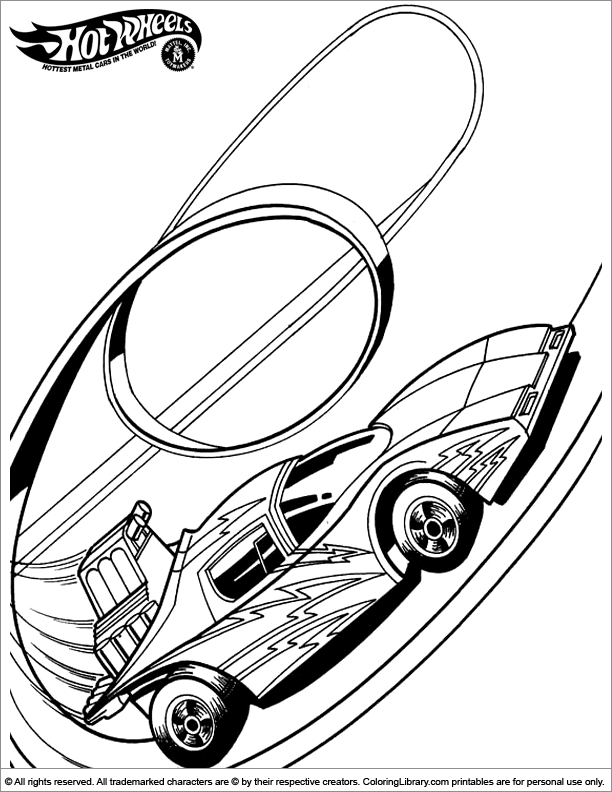 Coloring page: Hot wheels (Transportation) #145899 - Free Printable Coloring Pages