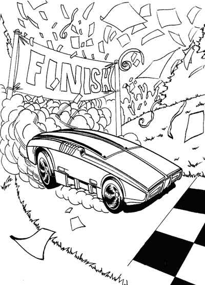 Coloring page: Hot wheels (Transportation) #145906 - Free Printable Coloring Pages