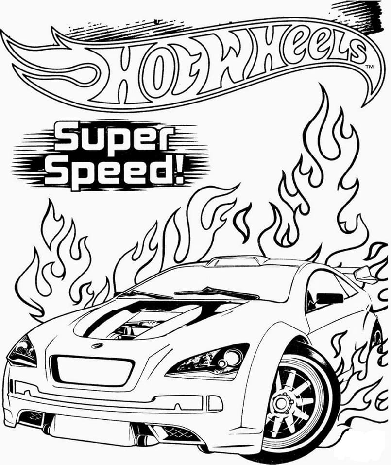 Free printable Hot Wheels coloring page #174759 from Transportation collection