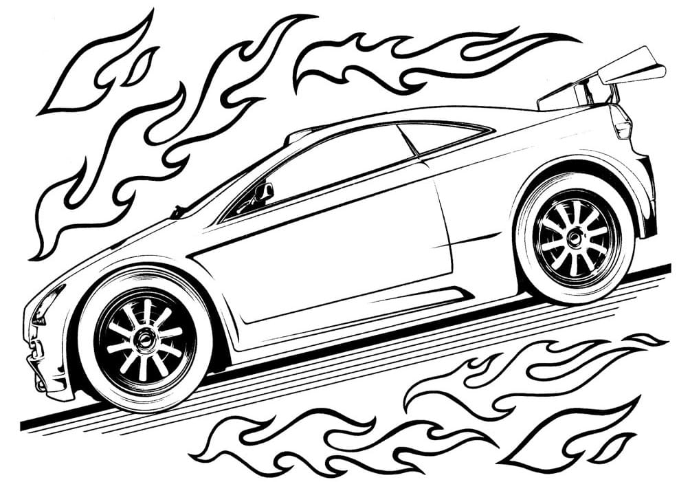 Free printable Hot Wheels coloring page #174771 from Transportation collection