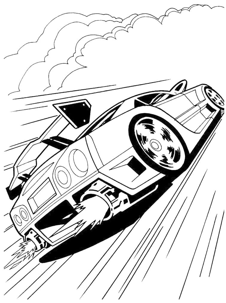 Free printable Hot Wheels coloring page #218454 from Transportation collection