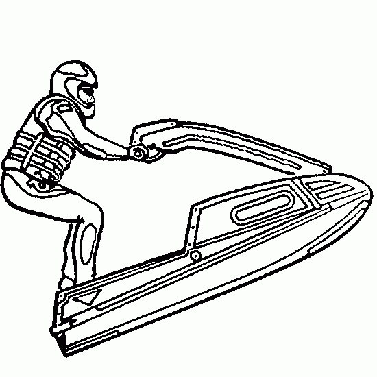 Coloring page: Jet ski / Seadoo (Transportation) #139874 - Free Printable Coloring Pages